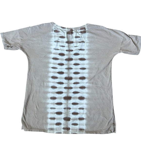 5/$25 J. Jill 100% cotton beige oversized Tie-Dye T-Shirt in beige size XS - Picture 6 of 7